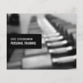 Moderne elegante gym geïnspireerde cover grijs too flyer (Achterkant)