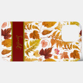 Moderne elegante Halloween lente bladeren & bloeme Case-Mate iPhone Case (Achterkant (horizontaal))