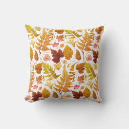 Moderne elegante Halloween lente bladeren & bloeme Kussen