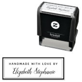 Moderne Elegante Handgemaakte Met Liefde Zelfinktende Stempel (In situ)