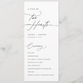 Moderne Elegante Handgeschreven Kalligrafie Bruilo Programmakaart (Voorkant)