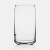 Moderne Elegante Handgeschreven Script Gepersonali Blikvorm Glas (Links)