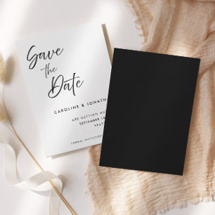 Moderne Elegante Handgeschreven Script   Trouwen Save The Date