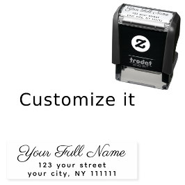 Moderne Elegante Handgeschreven Stijl Retouradres Zelfinktende Stempel