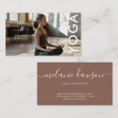 Moderne Elegante Handtekening Monogrammed Visitekaartje (Voorkant / Achterkant)