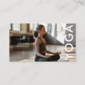 Moderne Elegante Handtekening Monogrammed Visitekaartje (Voorkant)