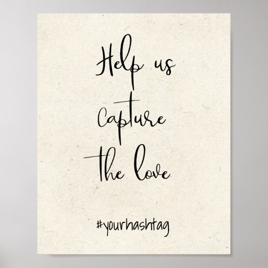 Moderne Elegante Help Hulp Bij Het Vangen Van Lief Poster (Voorkant)