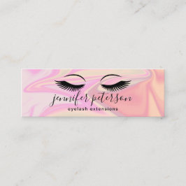 Moderne elegante holografische eyelash-extensies mini visitekaartje