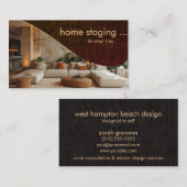 Moderne Elegante Home Staging Visitekaartje (Voorkant / Achterkant)