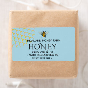 Moderne Elegante Honiing verzendlabels Etiket