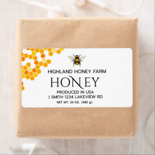 Moderne Elegante Honiing verzendlabels Etiket