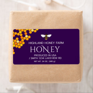 Moderne Elegante Honiing verzendlabels Etiket
