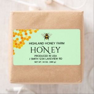Moderne Elegante Honiing verzendlabels Etiket