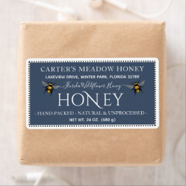 Moderne Elegante Honing Aangepaste Verzendlabels Etiket
