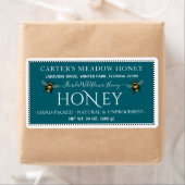 Moderne Elegante Honing Aangepaste Verzendlabels Etiket (Insitu)