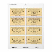 Moderne Elegante Honing Aangepaste Verzendlabels Etiket (Full Sheet)