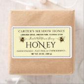 Moderne Elegante Honing Aangepaste Verzendlabels Etiket (Insitu)