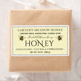 Moderne Elegante Honing Aangepaste Verzendlabels Etiket