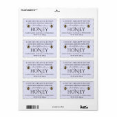 Moderne Elegante Honing Aangepaste Verzendlabels Etiket (Full Sheet)