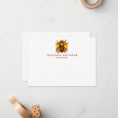 Moderne & Elegante Honingbij Persoonlijke Imker Notitiekaartje (Voorkant / Achterkant in situ)