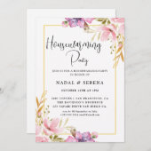 Moderne elegante housewarming party kaart (Voorkant / Achterkant)