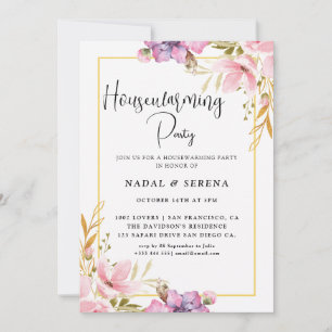 Moderne elegante housewarming party kaart