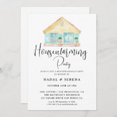 Moderne elegante housewarming party kaart (Voorkant / Achterkant)