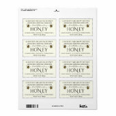 Moderne Elegante Houten Douane Verzendlabels Etiket (Full Sheet)