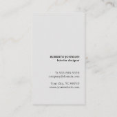 Moderne Elegante Houten Grijze Bouw Visitekaartje (Achterkant)