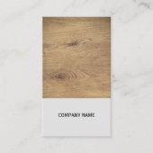Moderne Elegante Houten Grijze Bouw Visitekaartje (Voorkant)