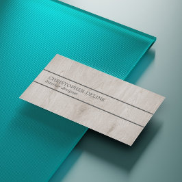Moderne Elegante Houten Grijze Lijnen Interieuront Visitekaartje