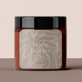 Moderne Elegante Huidverzorging Body Butter Produc Vierkante Sticker