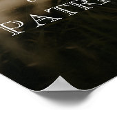 Moderne elegante huwelijksfoto welkom  poster (Hoek)