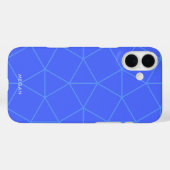 Moderne Elegante Indigo Blauwe Geometrische Case-Mate iPhone Case (Achterkant (horizontaal))