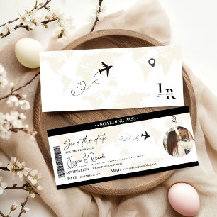 Moderne Elegante Instapass trouwkaart Save The Date