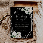 Moderne Elegante Ivoor Bloemen Elopement Receptie Kaart<br><div class="desc">Deze moderne elegante ivoren bloemen elopement ontvangstkaart is perfect voor een moderne post elopement party. Het ontwerp is voorzien van ivoren witte waterverf rozen bloemen met groene eucalyptusbladeren netjes gerangschikt in opvallende boeketten. RSVP-kaarten worden apart verkocht.</div>