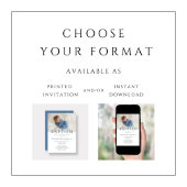 Moderne Elegante Jongensfoto Doop Kaart