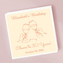 Moderne elegante juichen tot 30 jaar verjaardag se