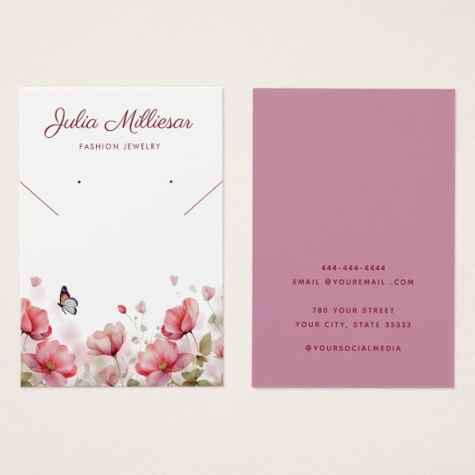 Moderne elegante kaart voor het displayen van kett (Voorkant /achterkant)