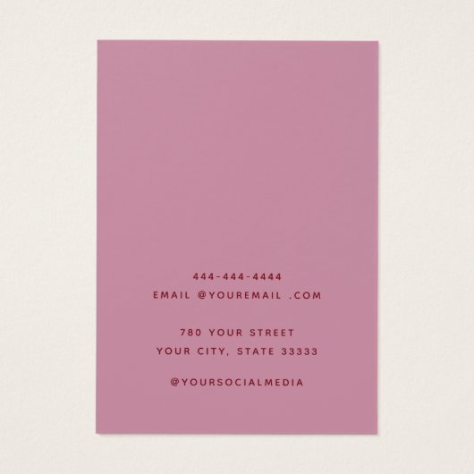 Moderne elegante kaart voor het displayen van kett (Achterkant)