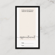 Moderne elegante kalligrafie Benoeming Verticaal