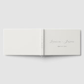 Moderne Elegante Kalligrafie Bruiloft Gastenboek (Volledig)