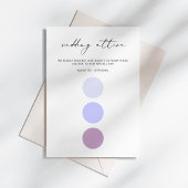 Moderne elegante kalligrafie bruiloft kleding kleu informatiekaartje