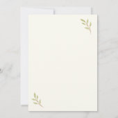 Moderne elegante kalligrafie Eenvoudige bruiloft Kaart (Achterkant)