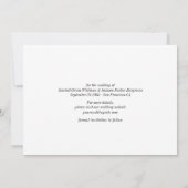 Moderne elegante kalligrafie Eenvoudige bruiloft Save The Date (Achterkant)