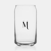 Moderne Elegante Kalligrafie Schrift Chique Monogr Blikvorm Glas (Voorkant)