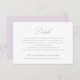 Moderne Elegante Kalligrafie Script Bruiloft Detai Kaart