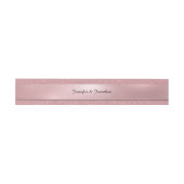 Moderne Elegante Kalligrafie Script Tekst Rosegold Uitnodigingen Wikkel (Vlak)
