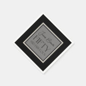 Moderne elegante kalligrafie, vijftig en verbluffe servet (Hoek)