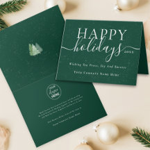 Moderne Elegante Kerst Bedrijfslogo Groen